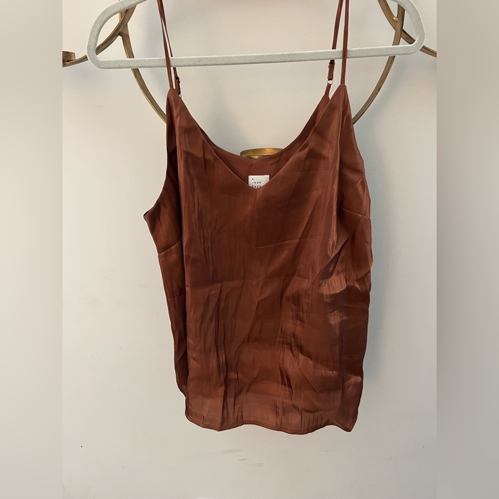 A New Day XL shimmer brown tank top